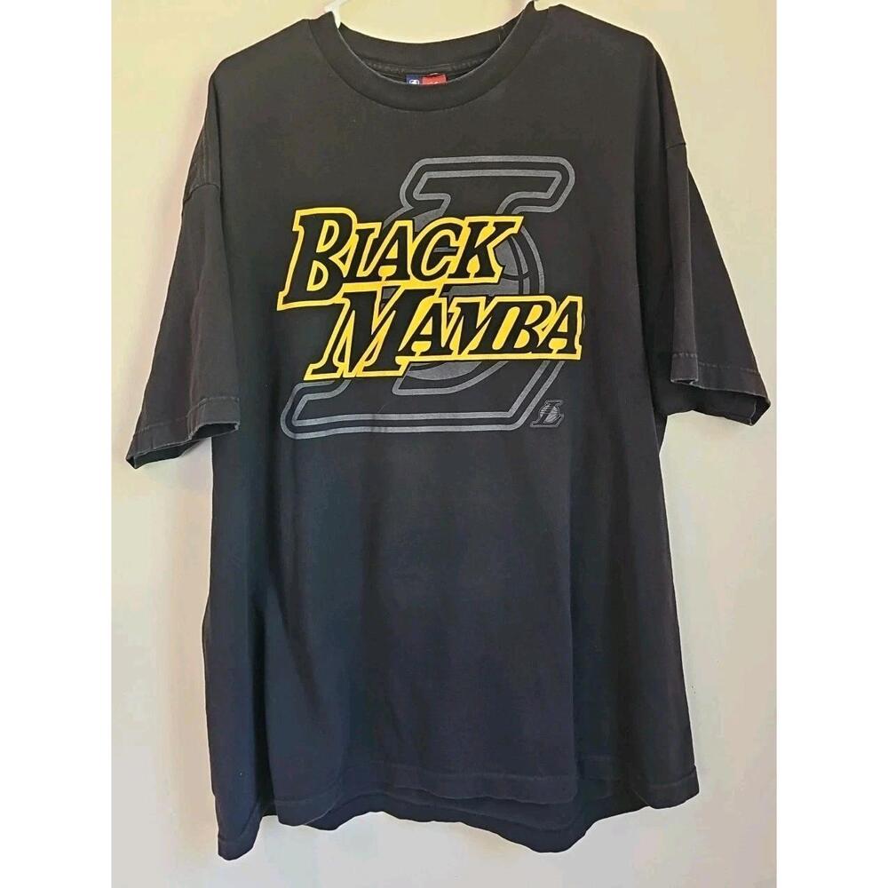Majestic Double Sided Kobe Bryant Black Mamba T Shirt Size 2Xl Lakers Rare